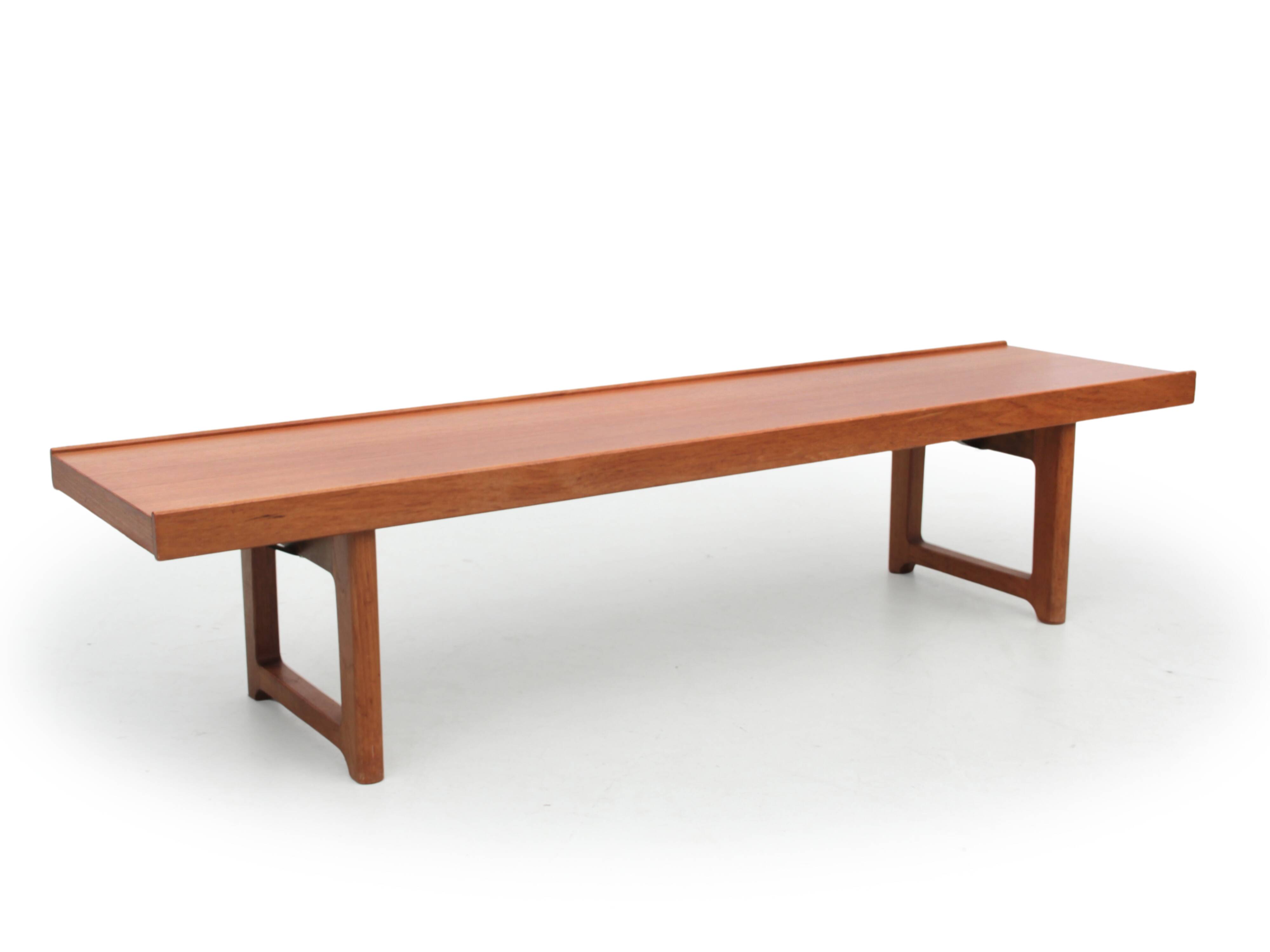 Bruksbo Scandinavian teak bench or coffee table