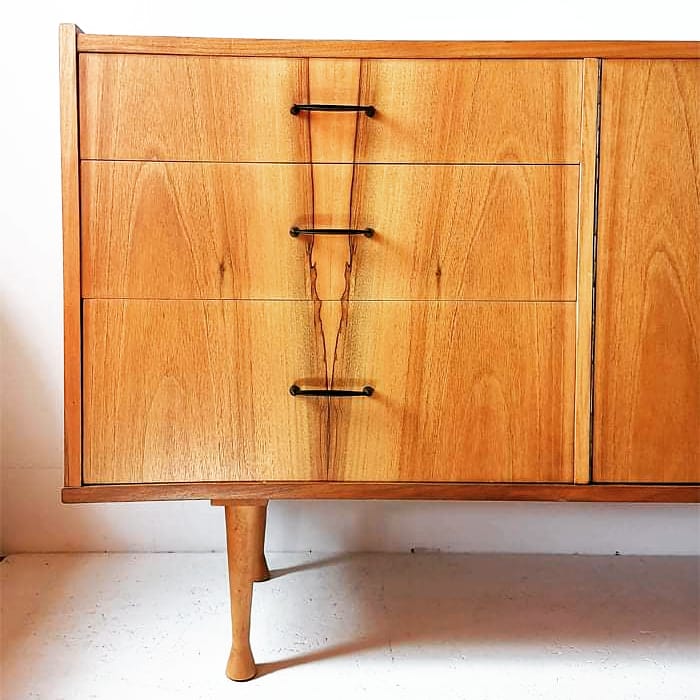 Grabowski design in Light Walnut, Polish Mid-Century 1970s