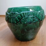Cache pot in faience of Orchies, 50s