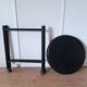 Desserte danoise pliable 2 plateaux 1980s