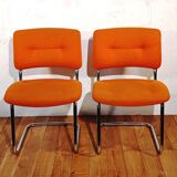 Set of 2 vintage Strafor armchairs