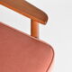 Fauteuil en velours rose designer M. Zielinski, années 1960, Pologne