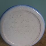 “Diabolo” vase in Alsace Betschdorf sandstone signed Krumeich-Remmy