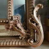 19th century mercury mirror with parecloses