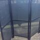 Vintage black folding screen 1970