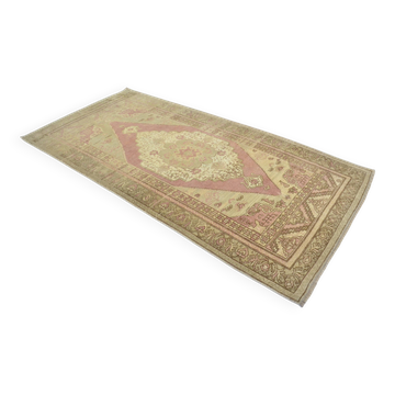 Tapis décoratif Oushak noué à la main, réf. 3415