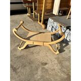 Natural Bedside Chair in Unpainted Wood