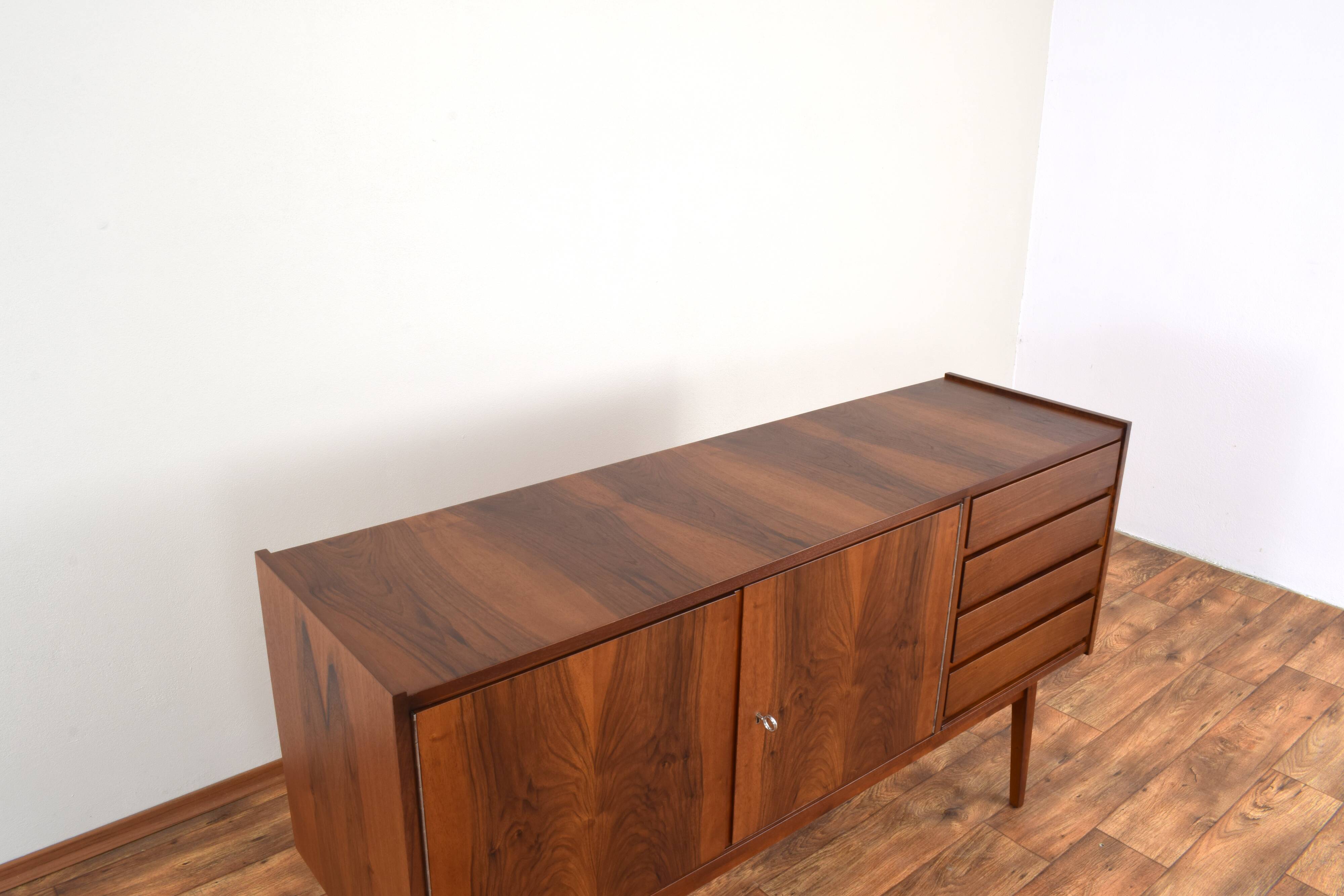 Mid-Century Walnut Sideboard by S. Albrecht, 1960s.