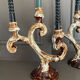 Paires de bougeoirs vintage