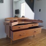 Compass foot dressing table from the 50s