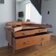 Compass foot dressing table from the 50s
