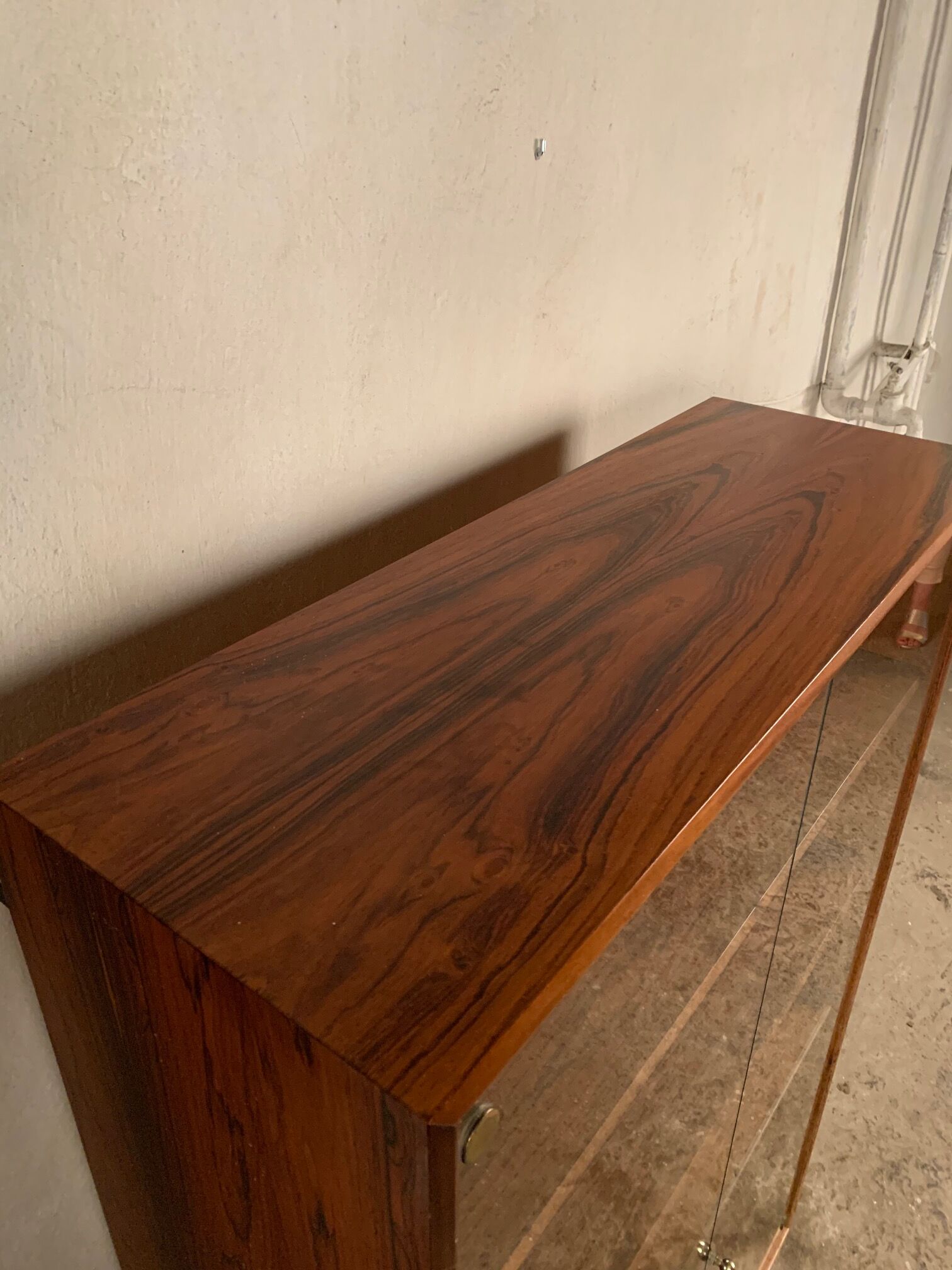 Vitrine en bois de rose d’Idee Mobel, Pesch, Allemagne, années 1960