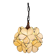 Tiffany pendant lamp 21x21x17/90 cm beige glass flower dining table lamp