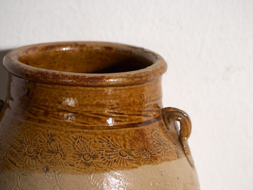 Ancient Chinese glazed stoneware vase – China, circa 1900