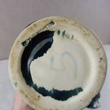 Old roll vase, sea foam, Fat Lava, Vallauris