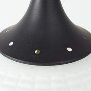 Opaline glass hanging lamp 1950