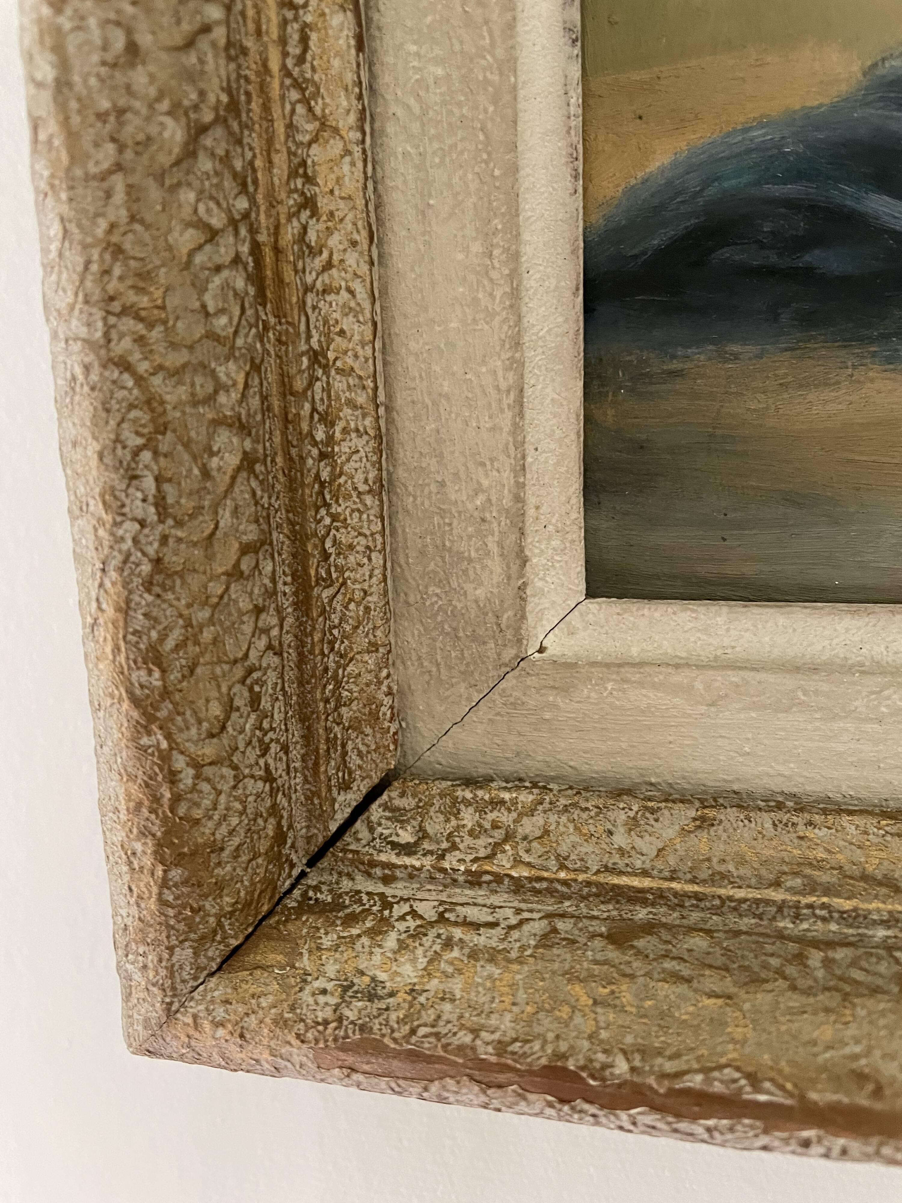 Old painting bouquet of flowers