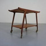 Danish Organic Teak Tea Cart, 1960s