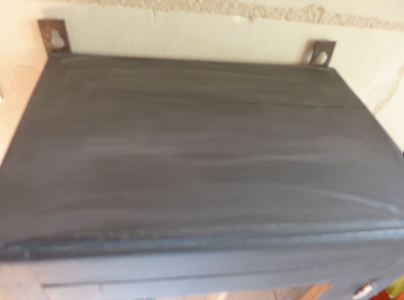 Black pharmacy cabinet