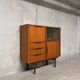 Scandinavian vintage 1960s cabinet buffet secretary display case