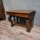 Antique desk in Renaissance style made of walnut from the late 19th century.