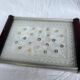 Small Art Deco tray in etched glass and chrome-plated metal – 1930s/40s