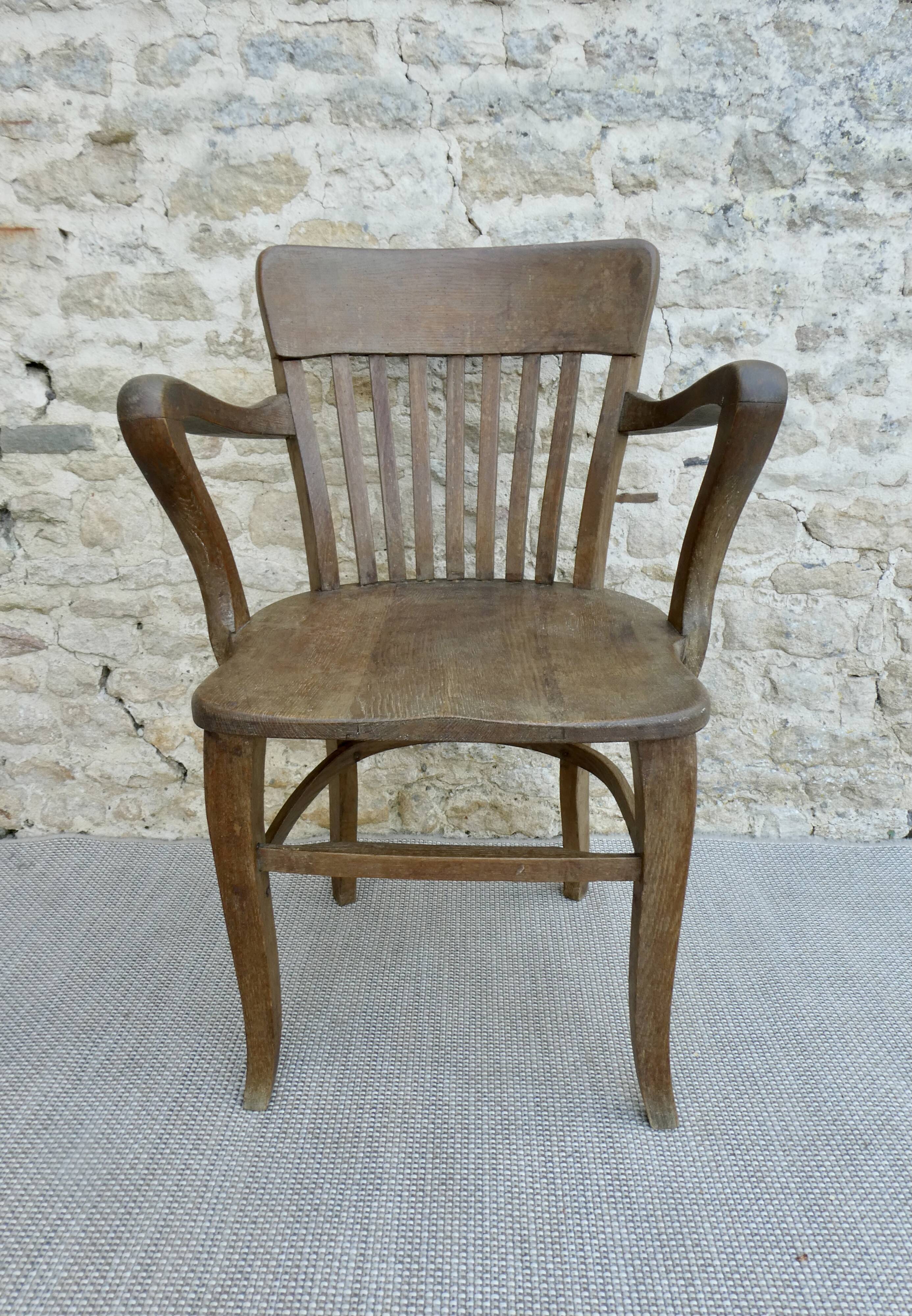 American Oak Office Chair