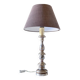 Lampe haute bois argenté l'acropole - paris