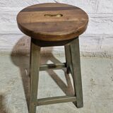 Burmese teak workshop stool