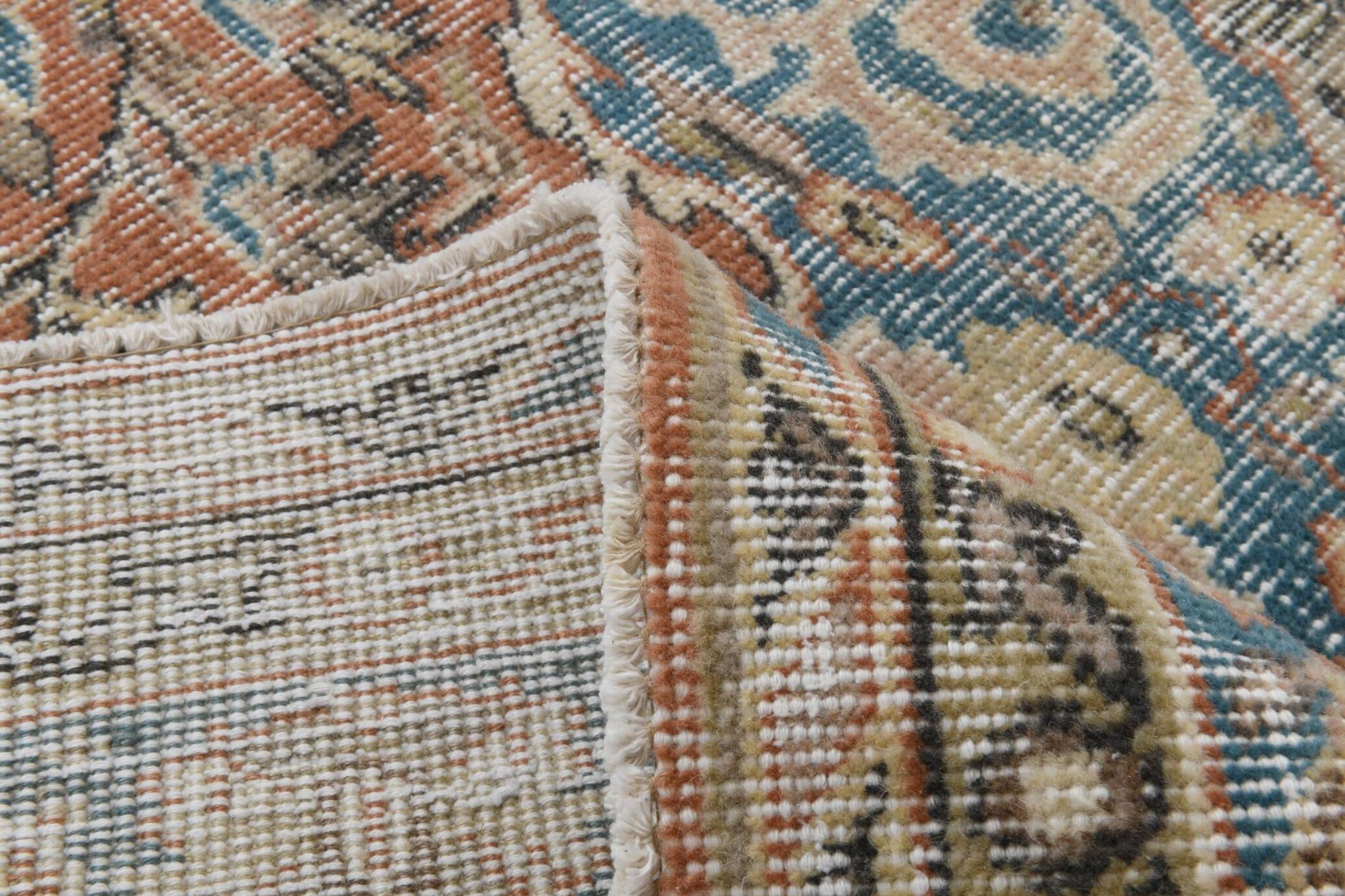Tapis oriental classique vintage bleu rouge 5x9, 168x268 cm