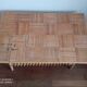 Table basse en rotin vintage