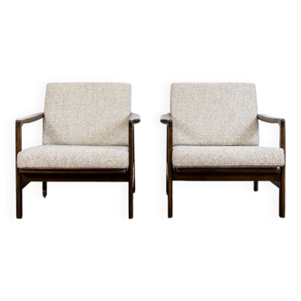 Pair of B-7522 armchairs by Zenon Bączyk 1960s