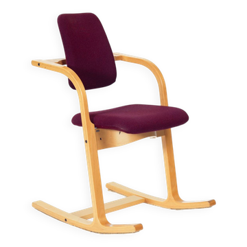 chaise de bureau ou de salle à manger ergonomique Stokke Varier Actulum par Peter Opsvik, années 1980
