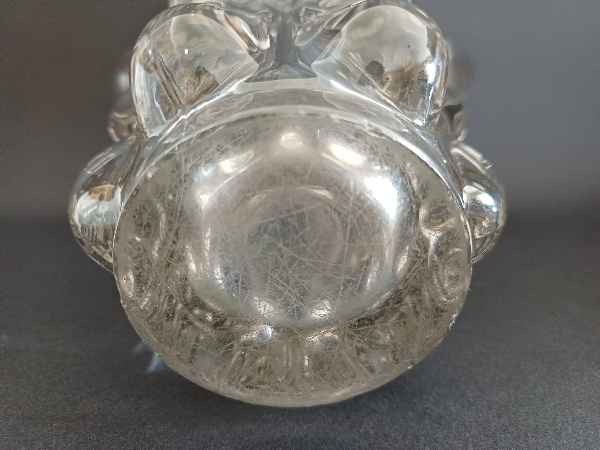 Vase "girafe" en cristal