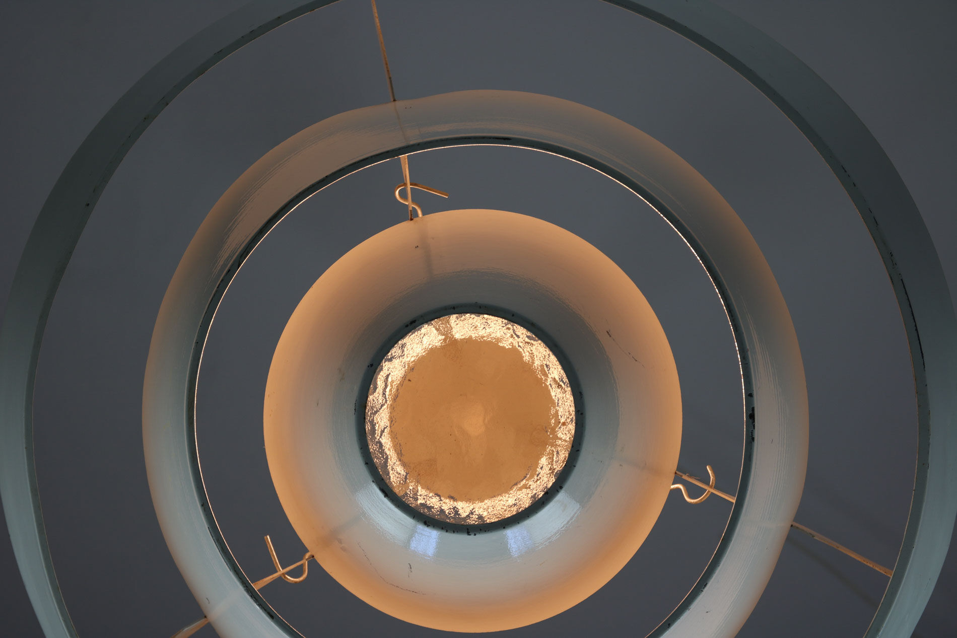 Mid-century industrial cascade ceiling lamp danish