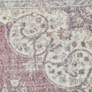 7x10 Faded Grey Beige Turkish Vintage Rug, 216x304Cm