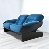 Reupholstered space age 2 seater sofa, 1960s
