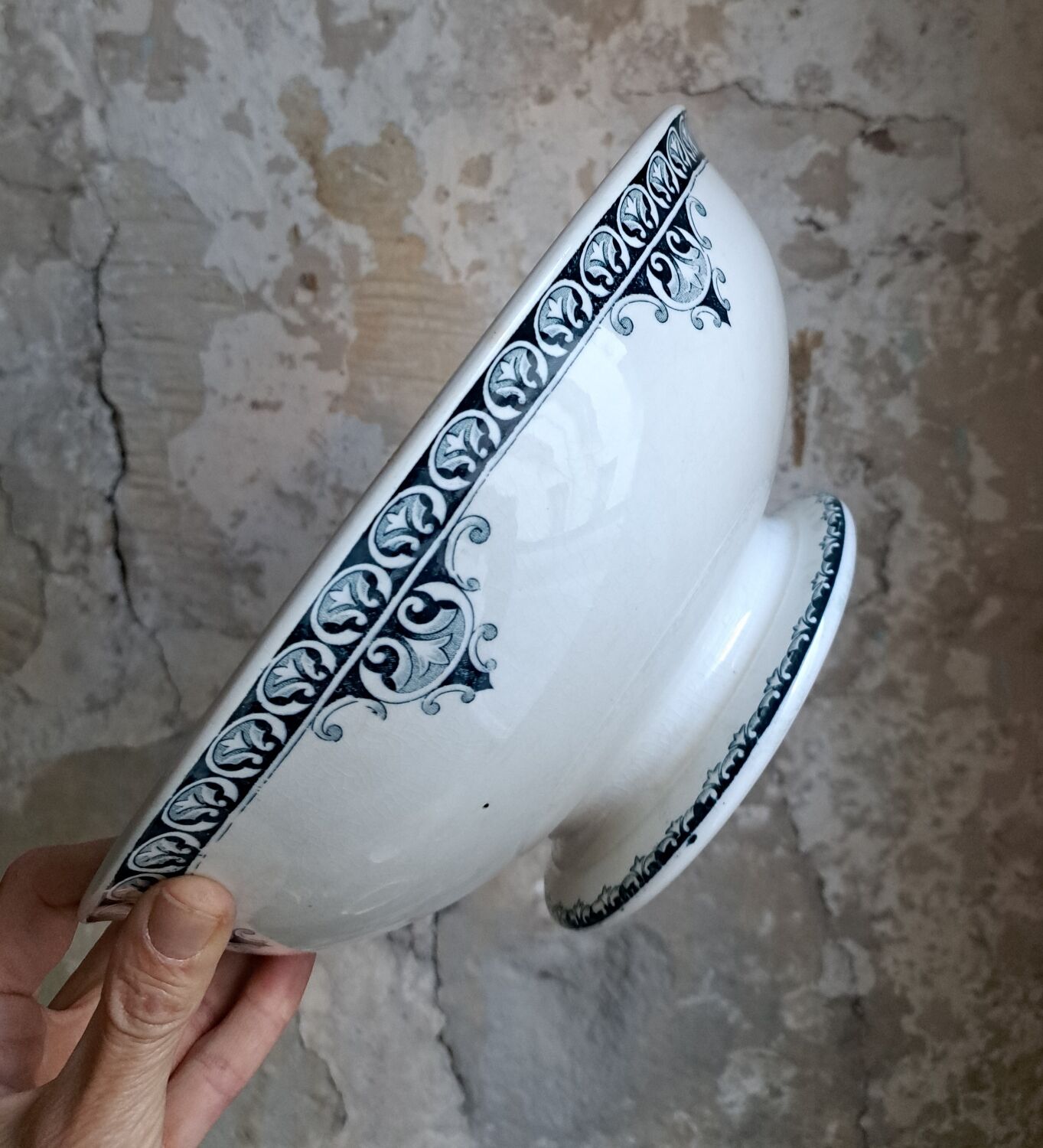 Iron earth salad bowl Adrianople model