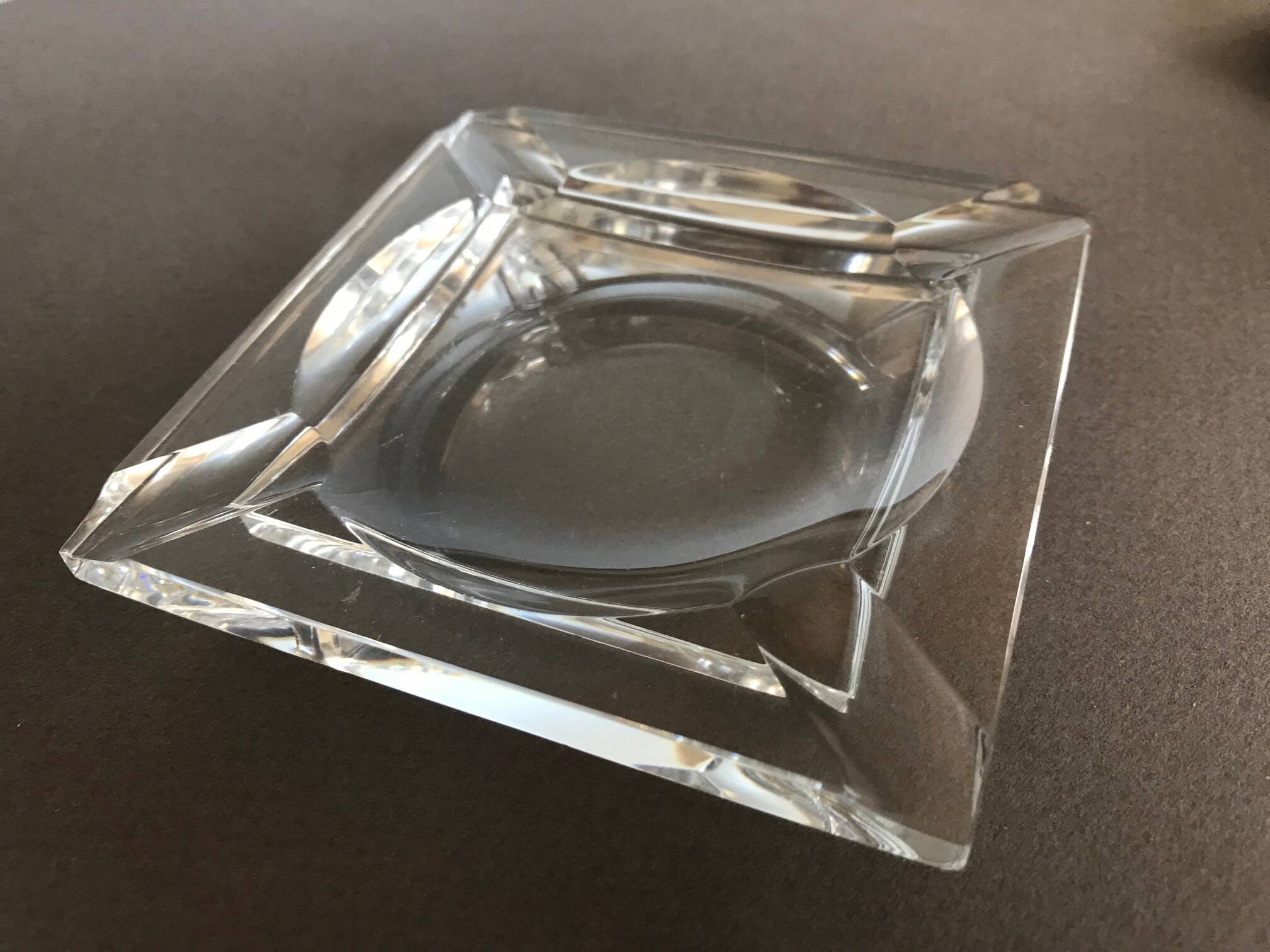 Baccarat square ashtray