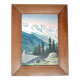Mountain Landscape Painting from 1946 signed Frame