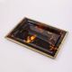 Vintage Italian Brass and Acrylic Glass Tray, 1970s