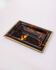 Vintage Italian Brass and Acrylic Glass Tray, 1970s