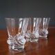 3 crystal wine glasses by Daum, Sorcy model, 1950s