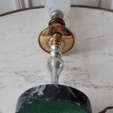 Lamp in marble and chrome steel 50s