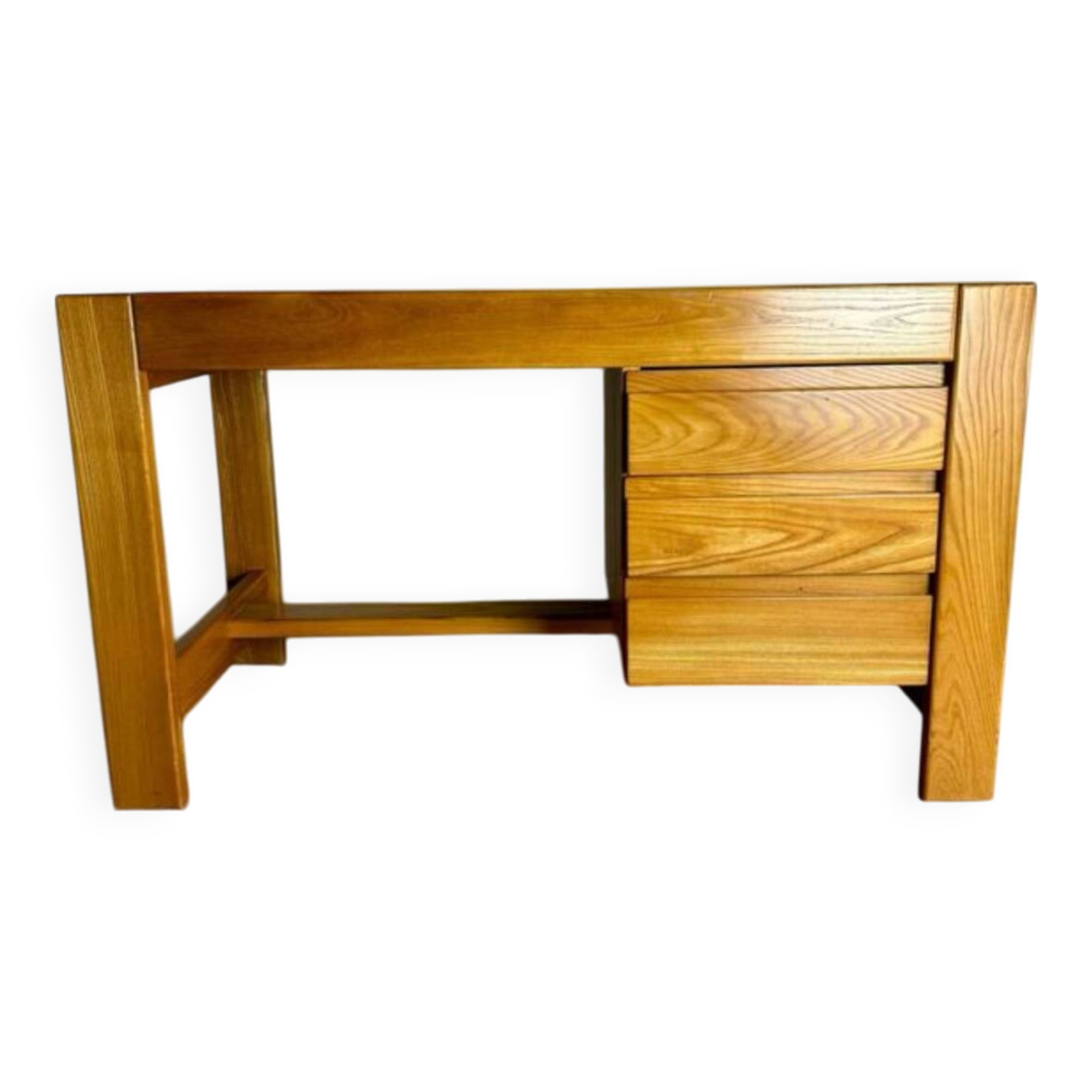 Desk made of solid elm wood