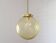 1 of 2 handblown amber glass pendant lamp redesign vintage Italian lighting