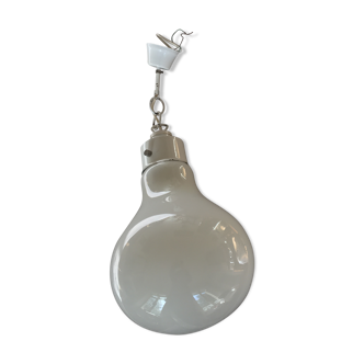 Glass bulb hanging lamp 1980