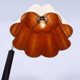 Restored ArtDeco Floor Lamp, J. Halabala, UP Zavody, Walnut Oak, Czechia, 1930s