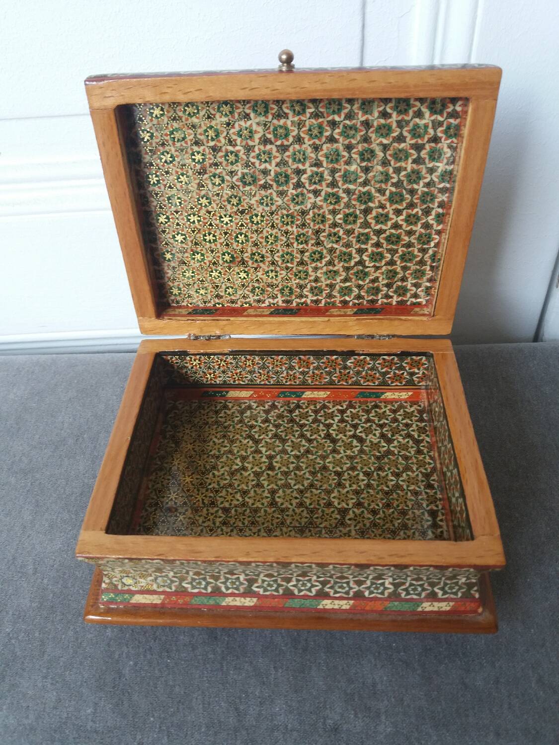 Persian box in khatam kari marquetry