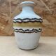 Antique Vintage Beige & Brown Ceramic Vase #B617